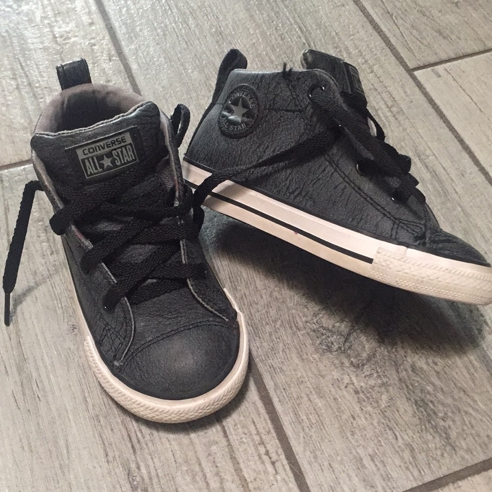 Toddler Converse High Tops Size 8 Grey